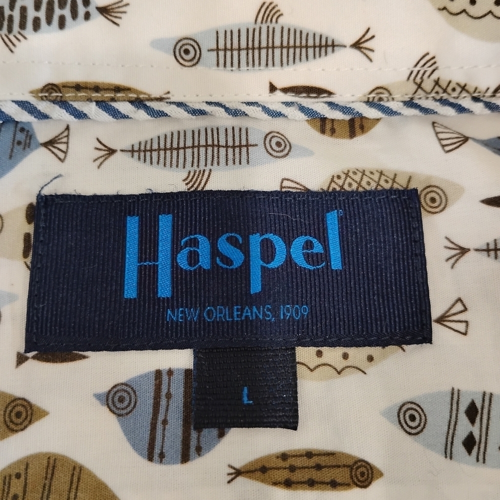 RETRO COTTON PRINT HASPEL OF NEW ORLEANS SHIRT